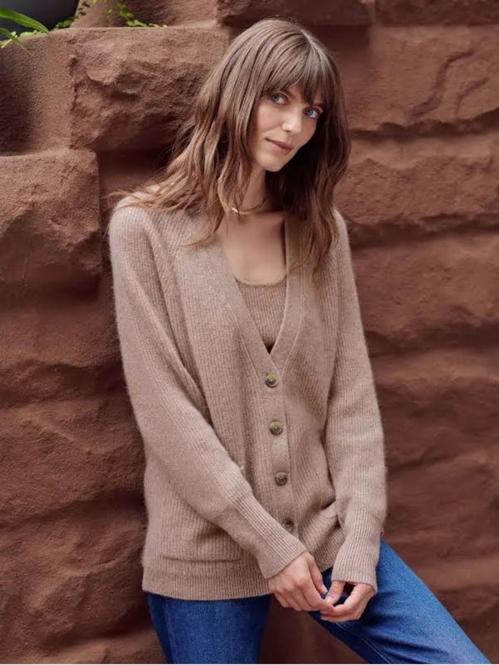 White + Warren 100% Cashmere Ribbed Cardigan